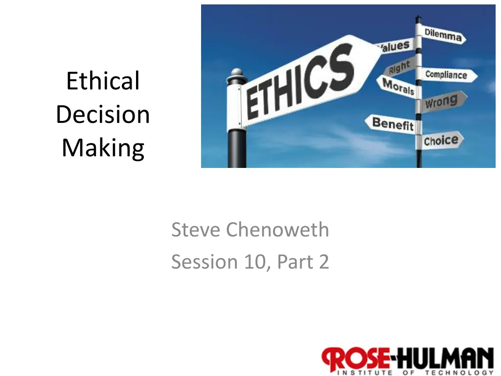 ethical decision making