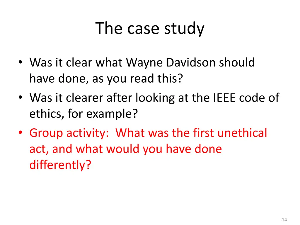 the case study