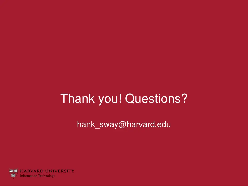 thank you questions