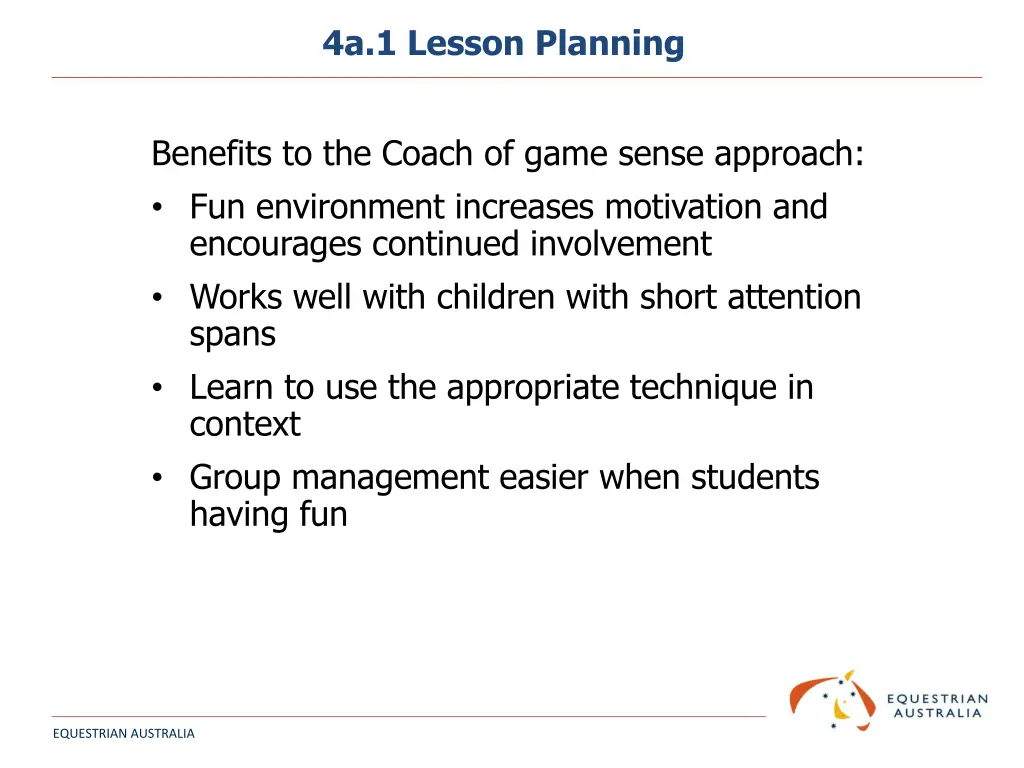 4a 1 lesson planning
