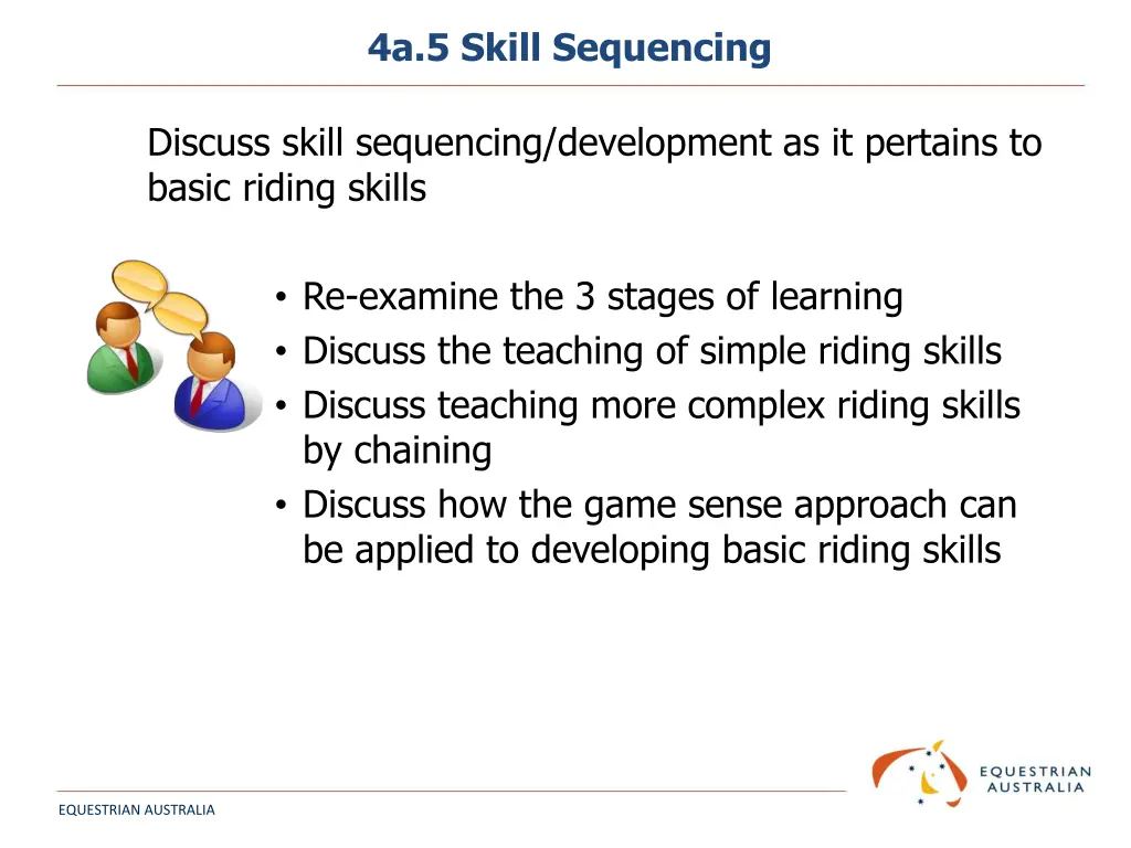 4a 5 skill sequencing