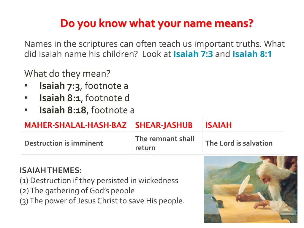 do you know what your name means