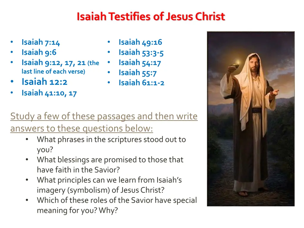 isaiah testifies of jesus christ