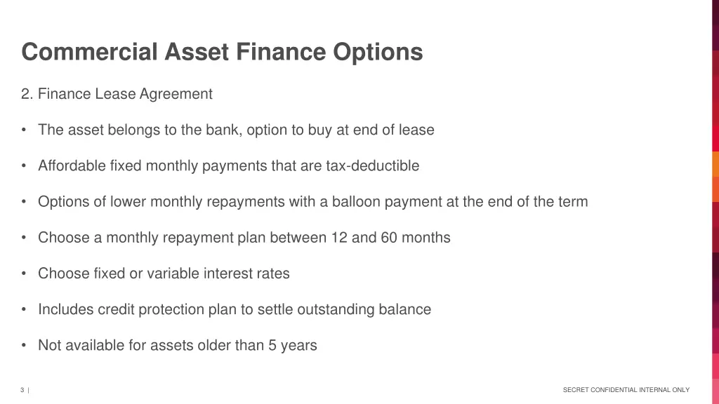commercial asset finance options 1
