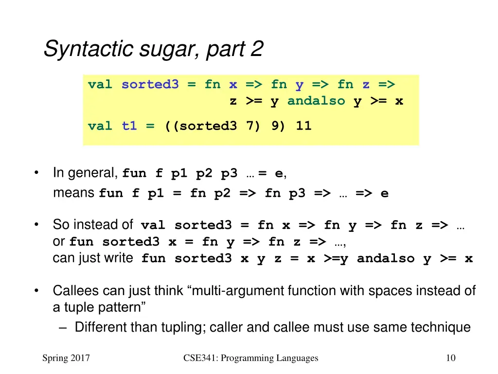 syntactic sugar part 2