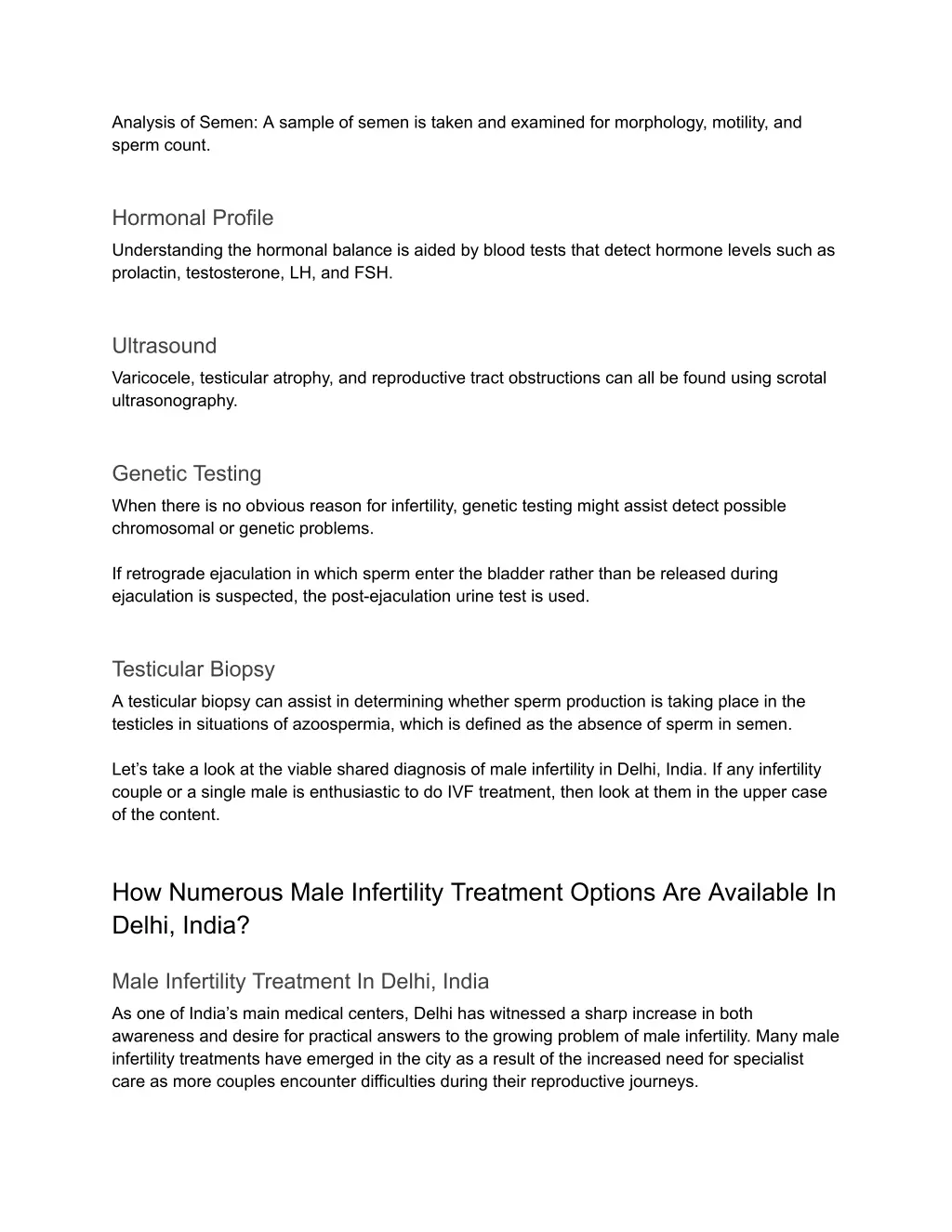 analysis of semen a sample of semen is taken