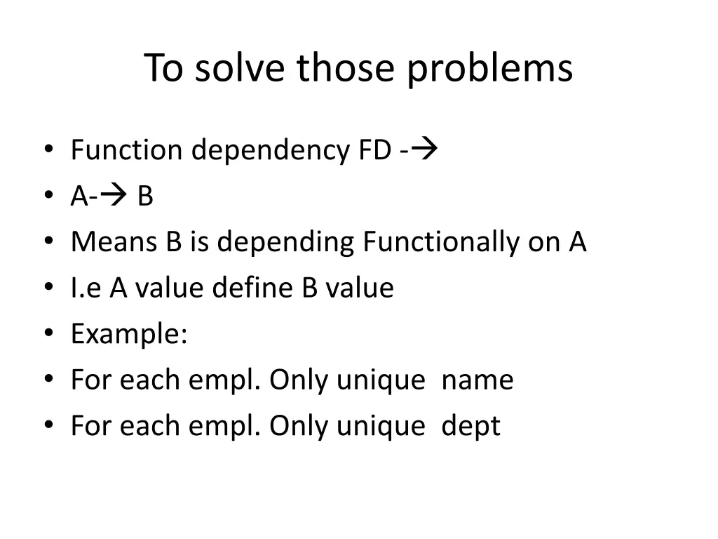 to solve those problems
