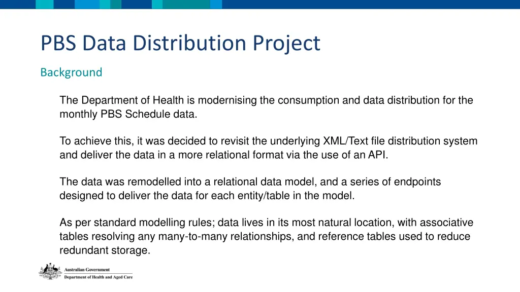pbs data distribution project