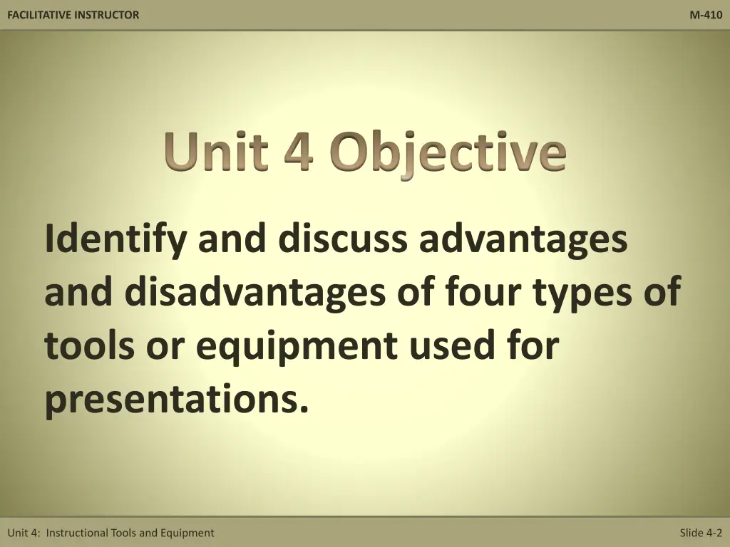 facilitative instructor