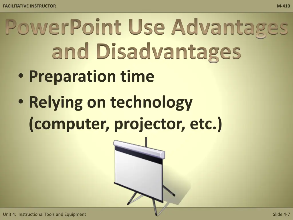 facilitative instructor powerpoint use advantages 2