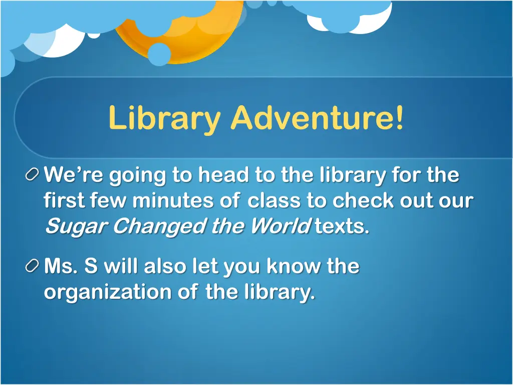 library adventure