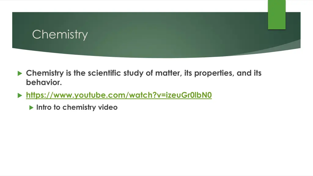 chemistry