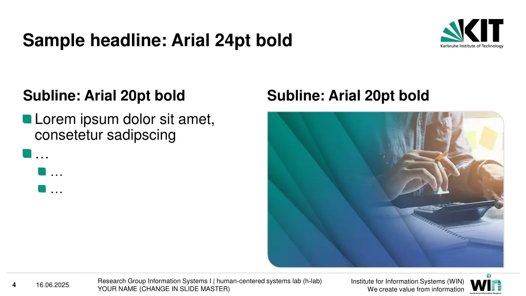 sample headline arial 24pt bold 2