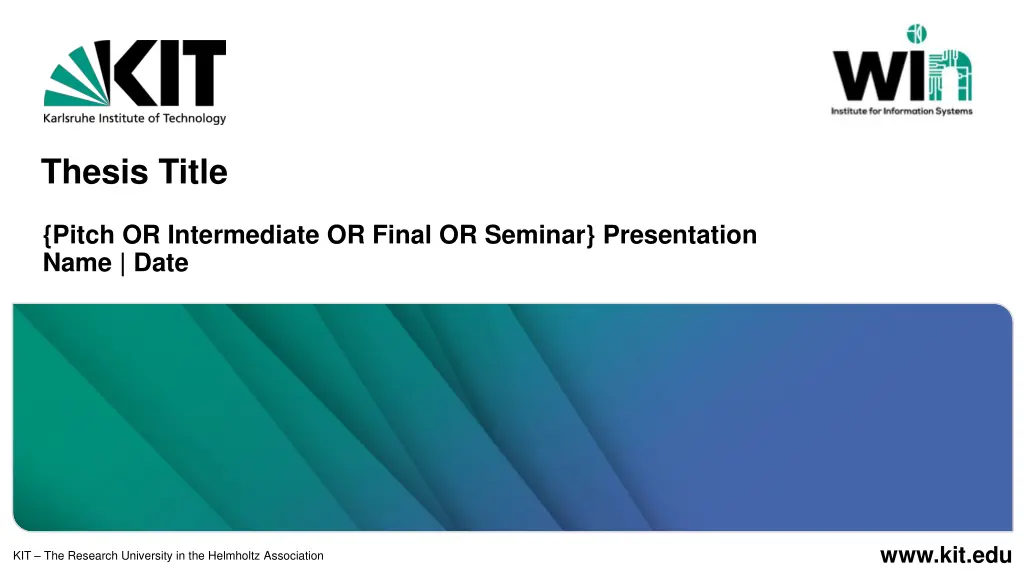 thesis title