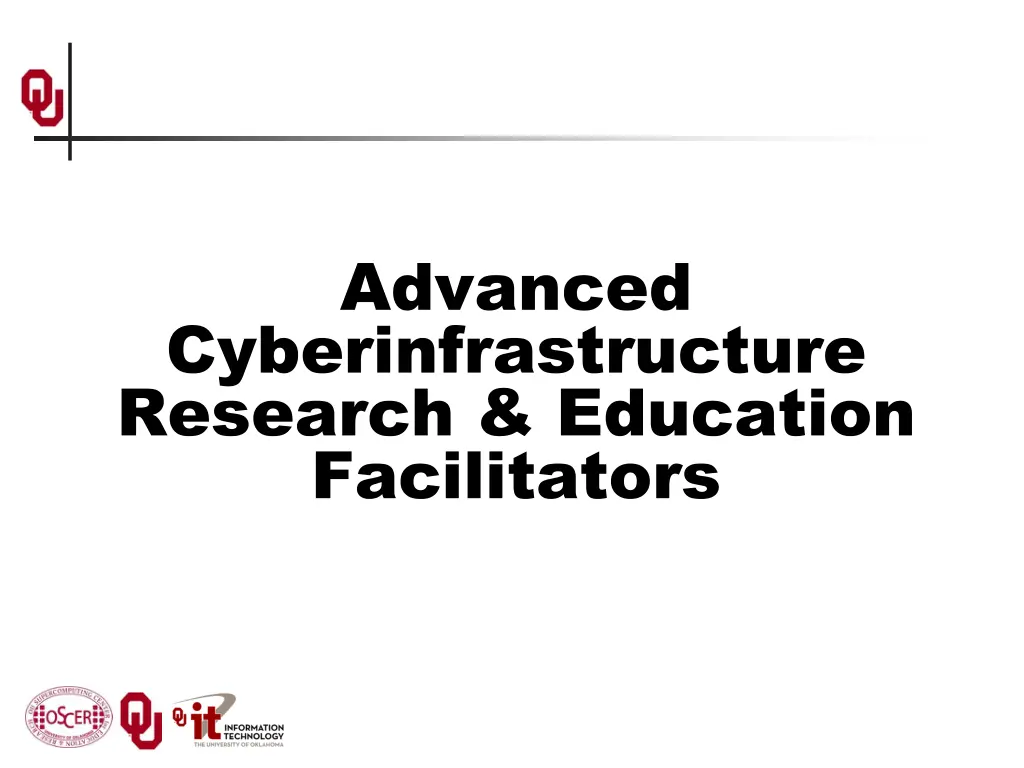 advanced cyberinfrastructure research education