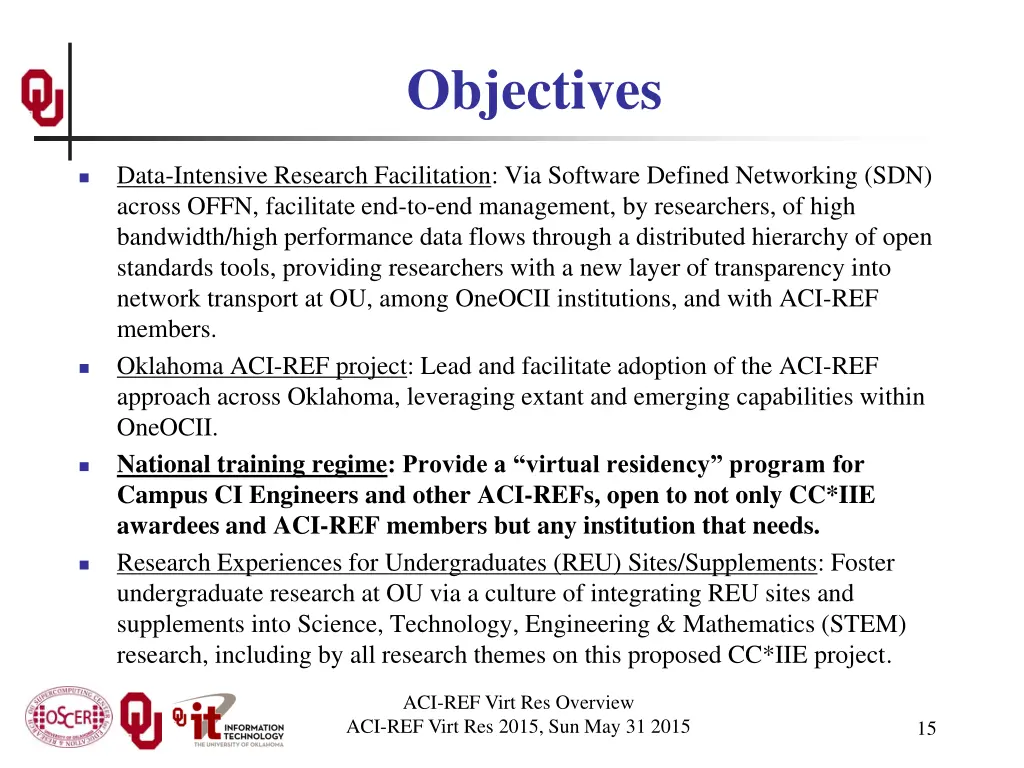 objectives