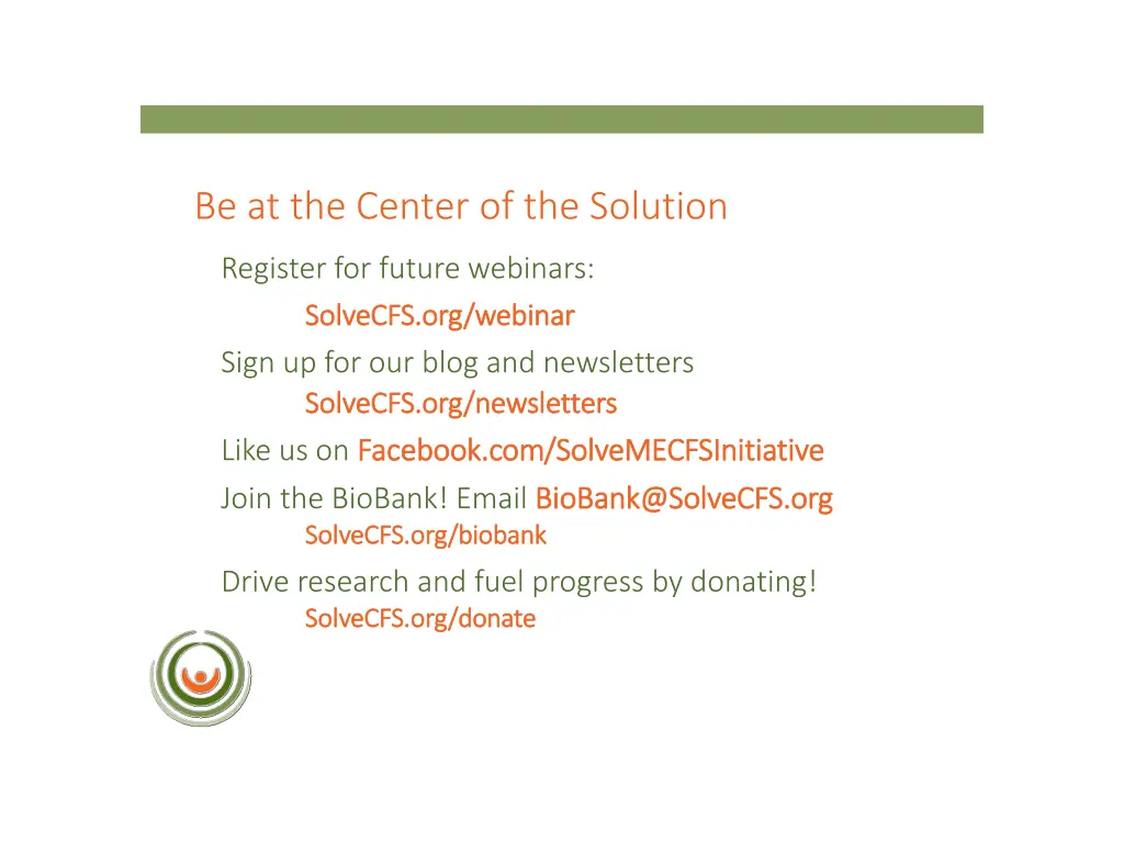 be at the center of the solution