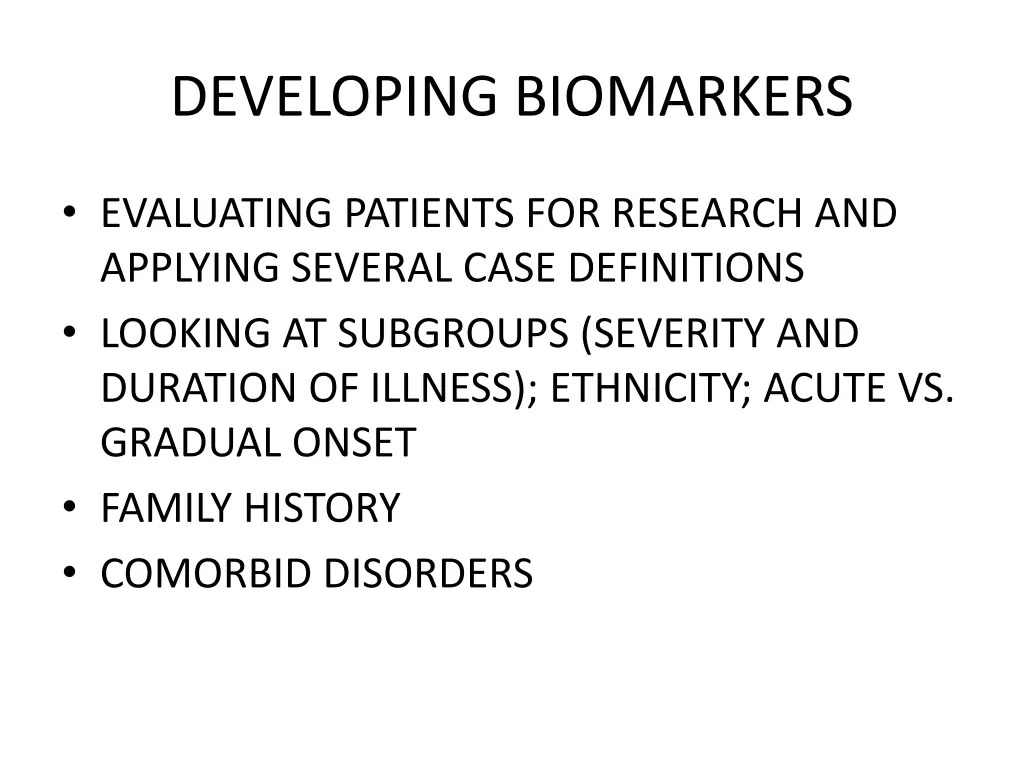 developing biomarkers 1