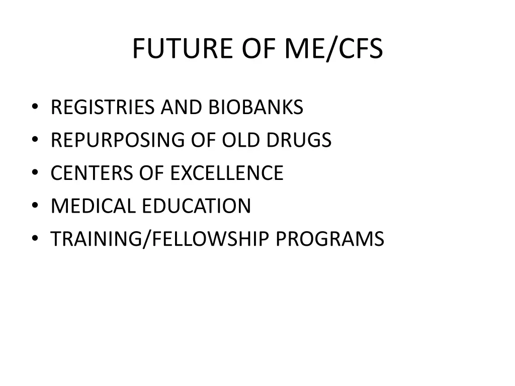 future of me cfs