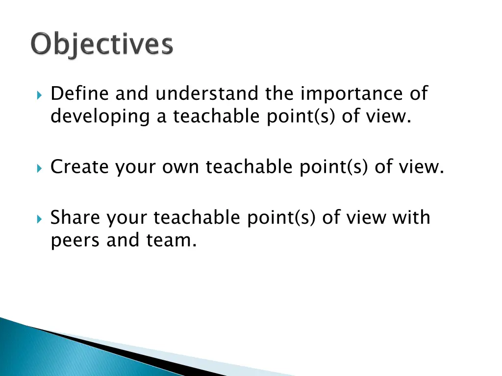 define and understand the importance