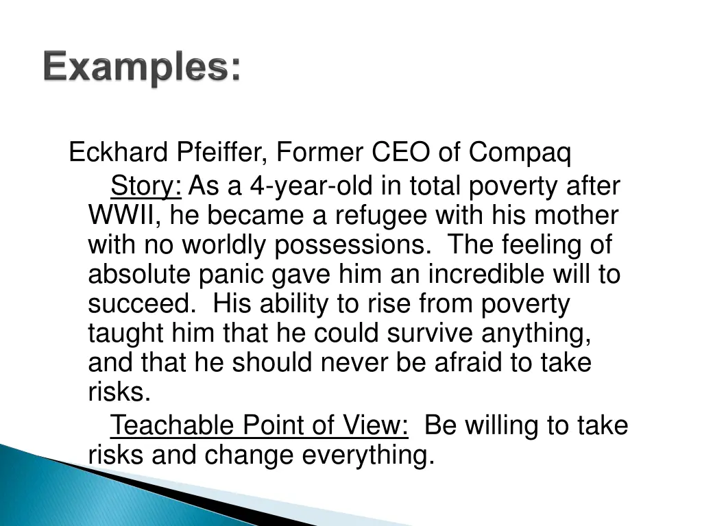 eckhard pfeiffer former ceo of compaq story