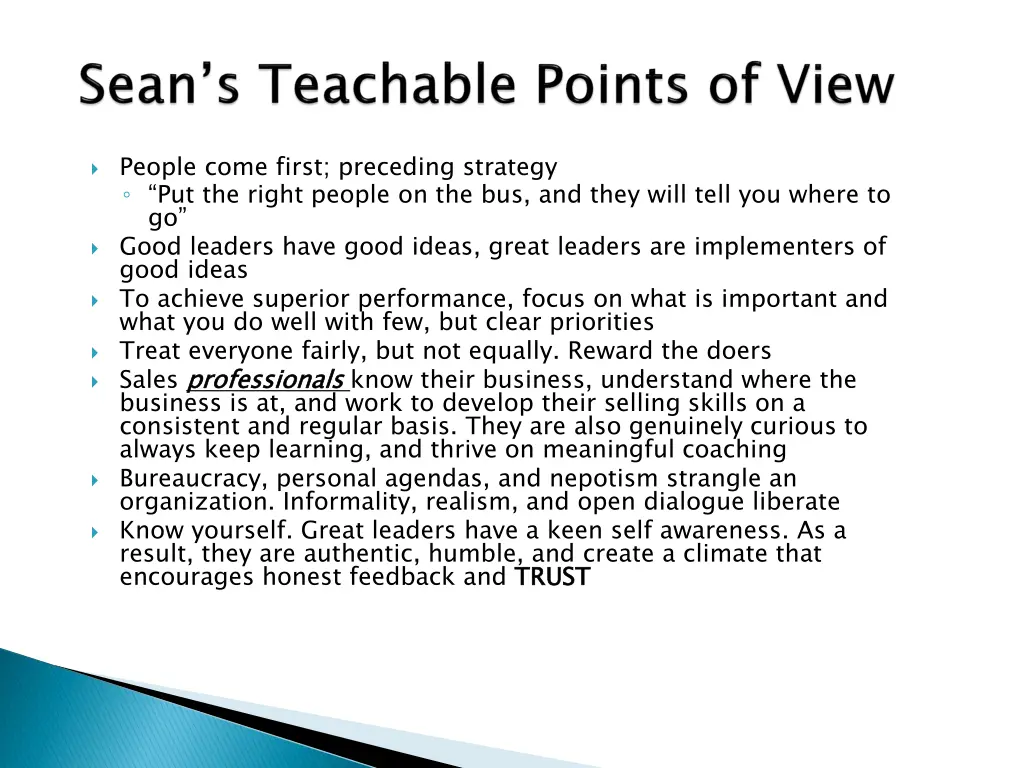 people come first preceding strategy