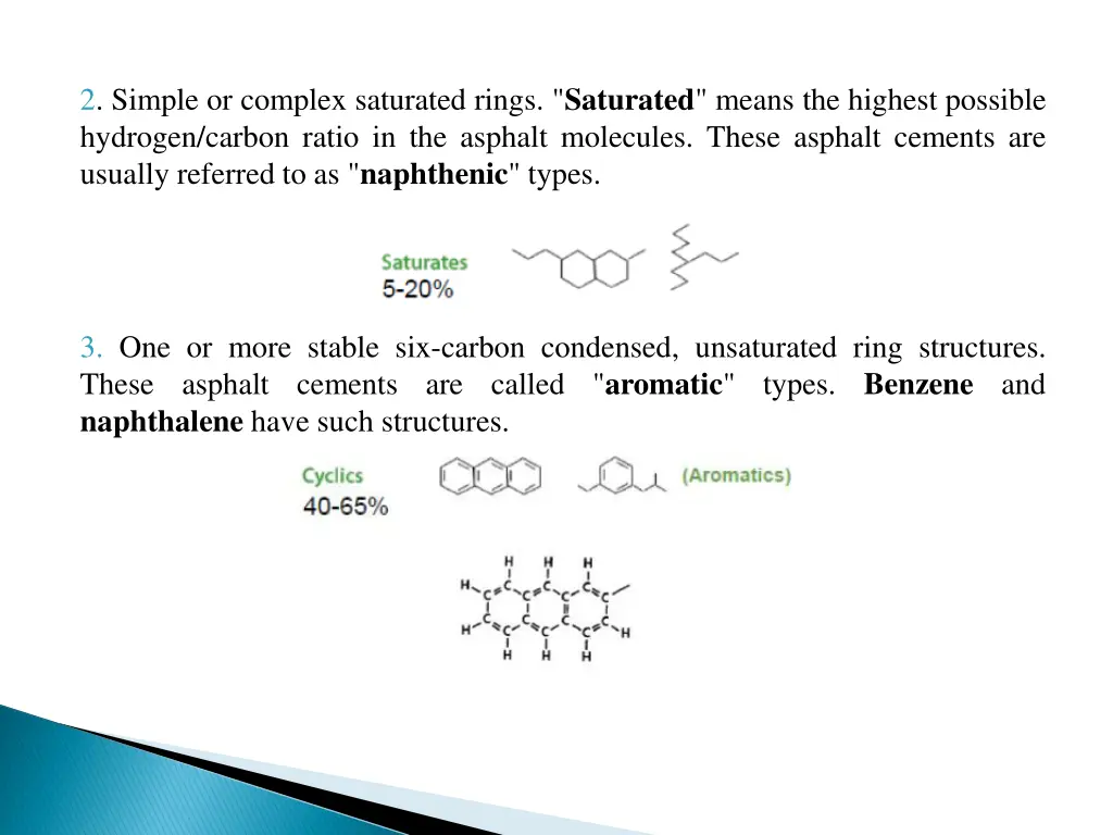 2 simple or complex saturated rings saturated