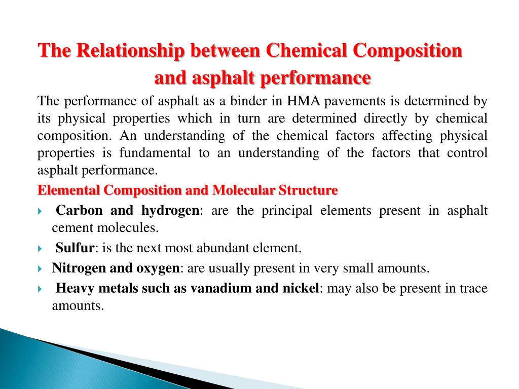the relationship between chemical composition