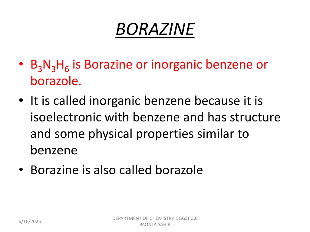 borazine
