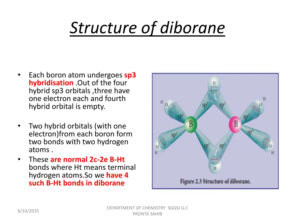 structure of diborane