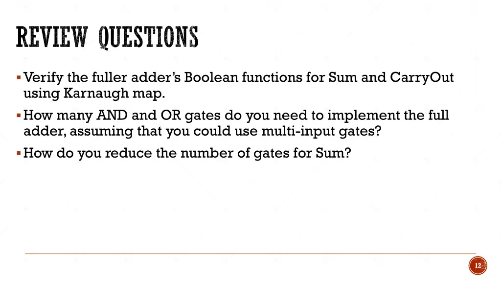 review questions