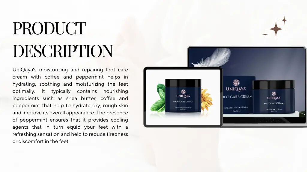 uniqaya s moisturizing and repairing foot care