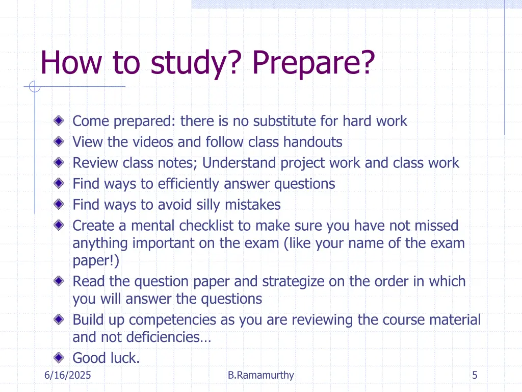 how to study prepare