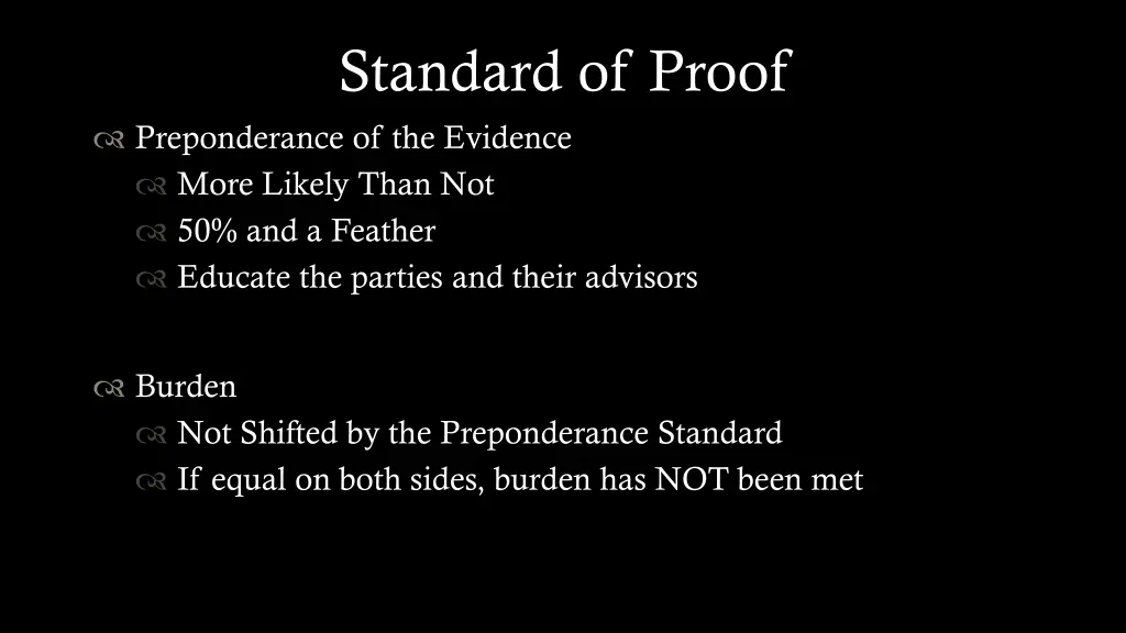 standard of proof