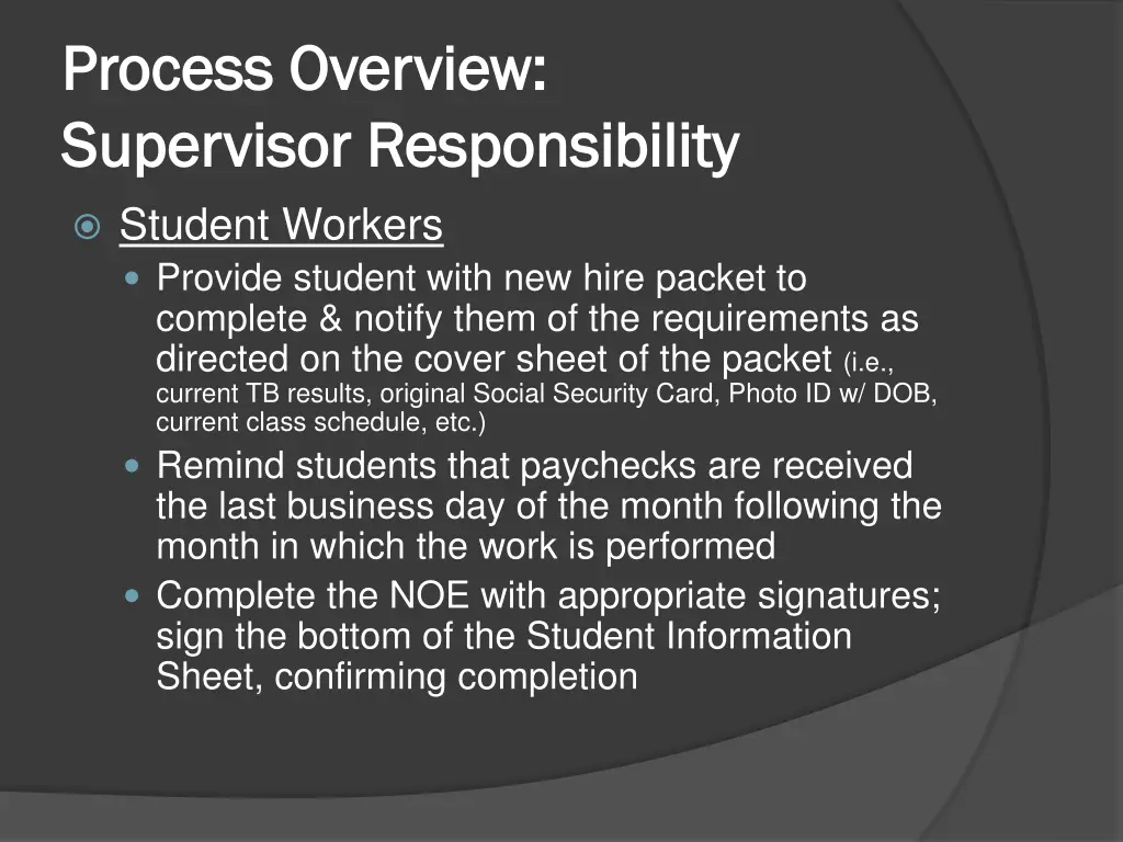process overview process overview supervisor