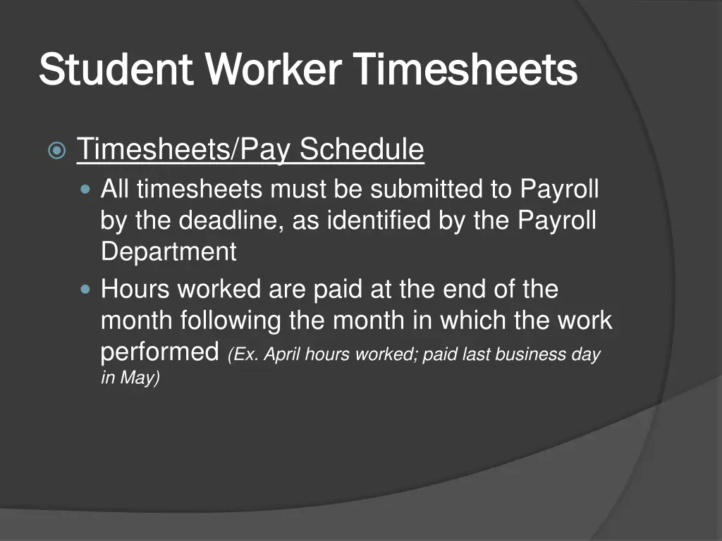student worker student worker timesheets