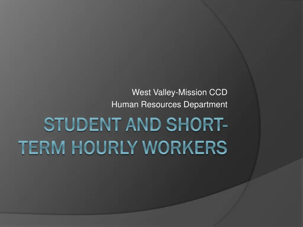 west valley mission ccd human resources department