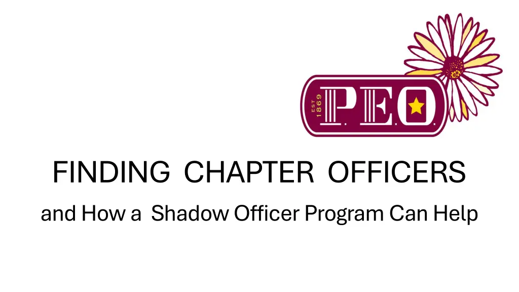finding chapter officers and how a shadow officer