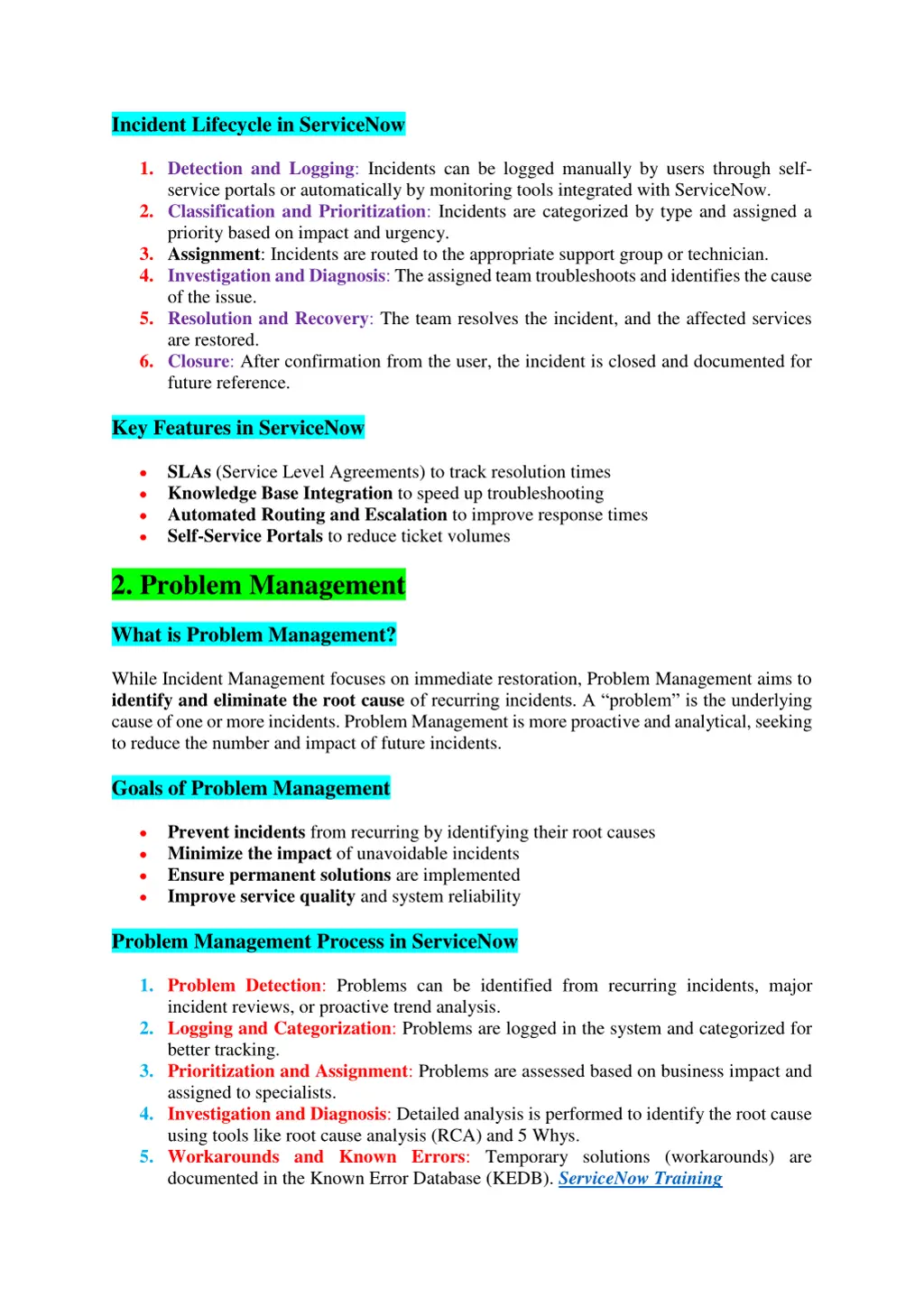 incident lifecycle in servicenow