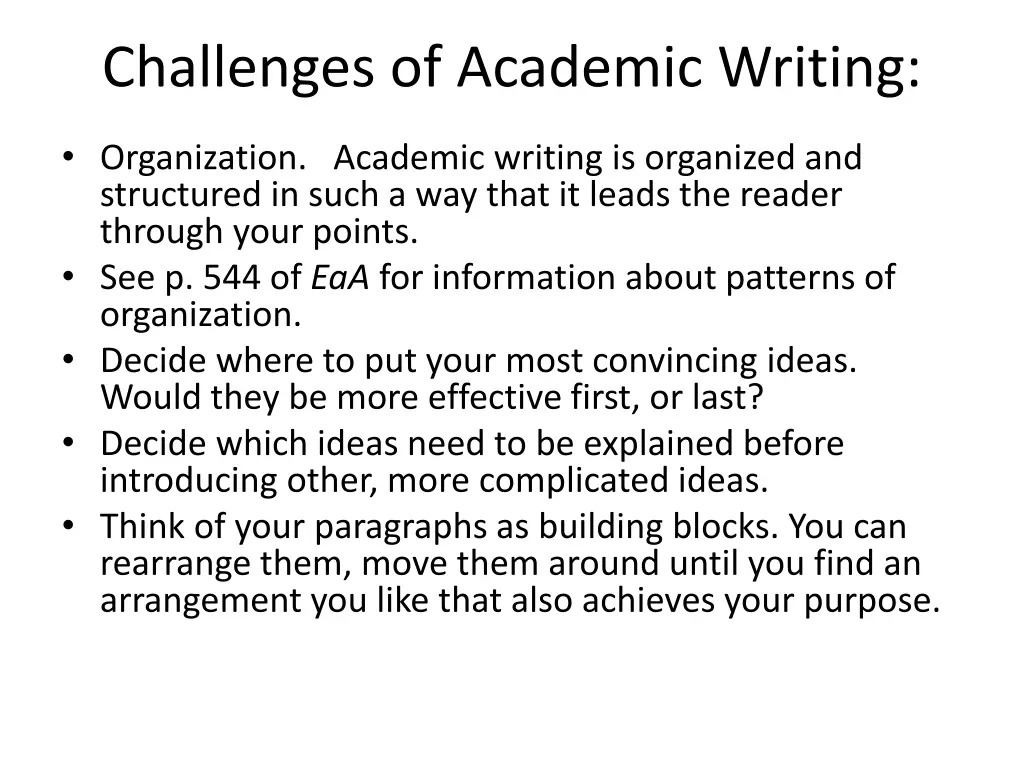 challenges of academic writing