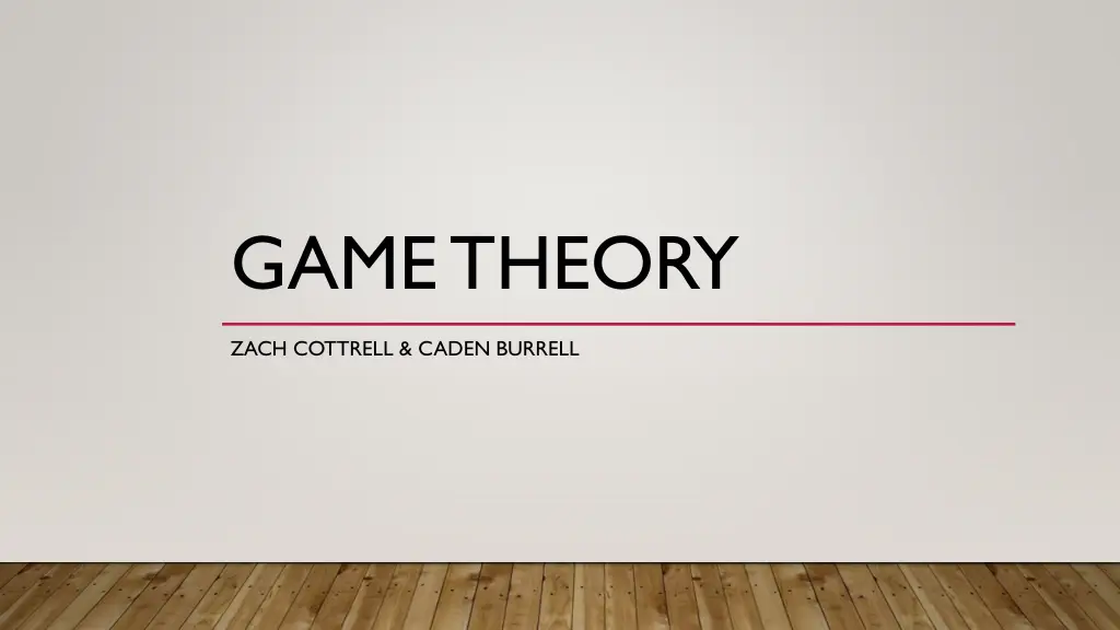 game theory