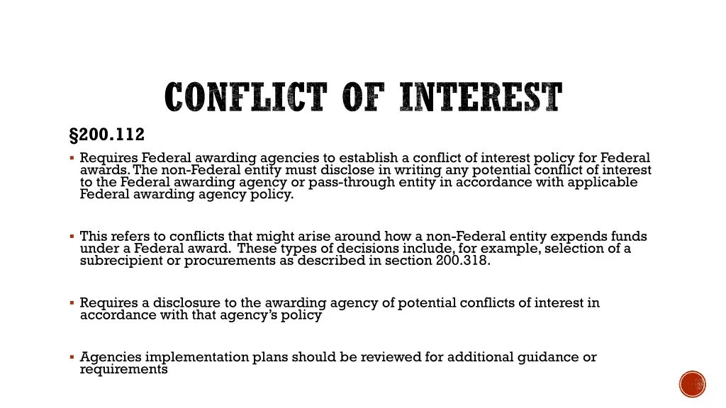 conflict of interest