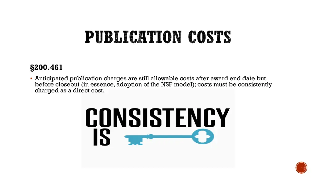 publication costs