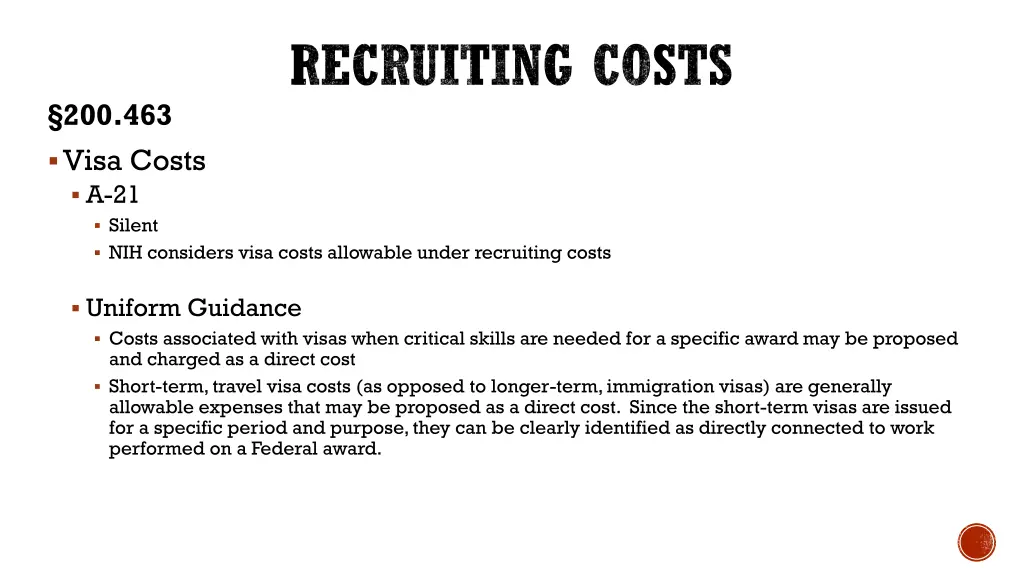 recruiting costs