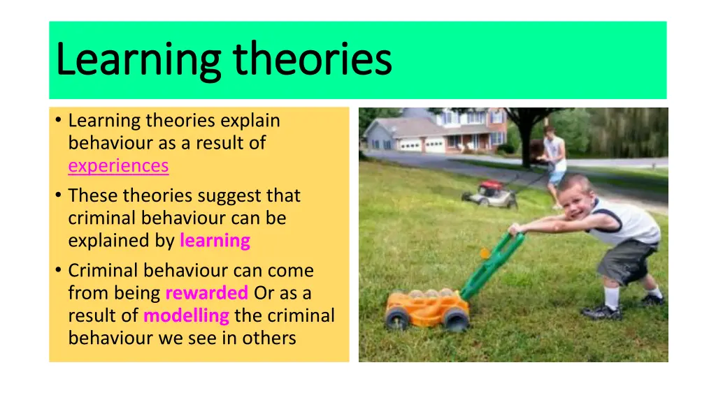learning theories learning theories