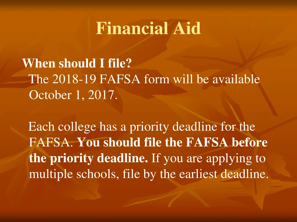 financial aid 2