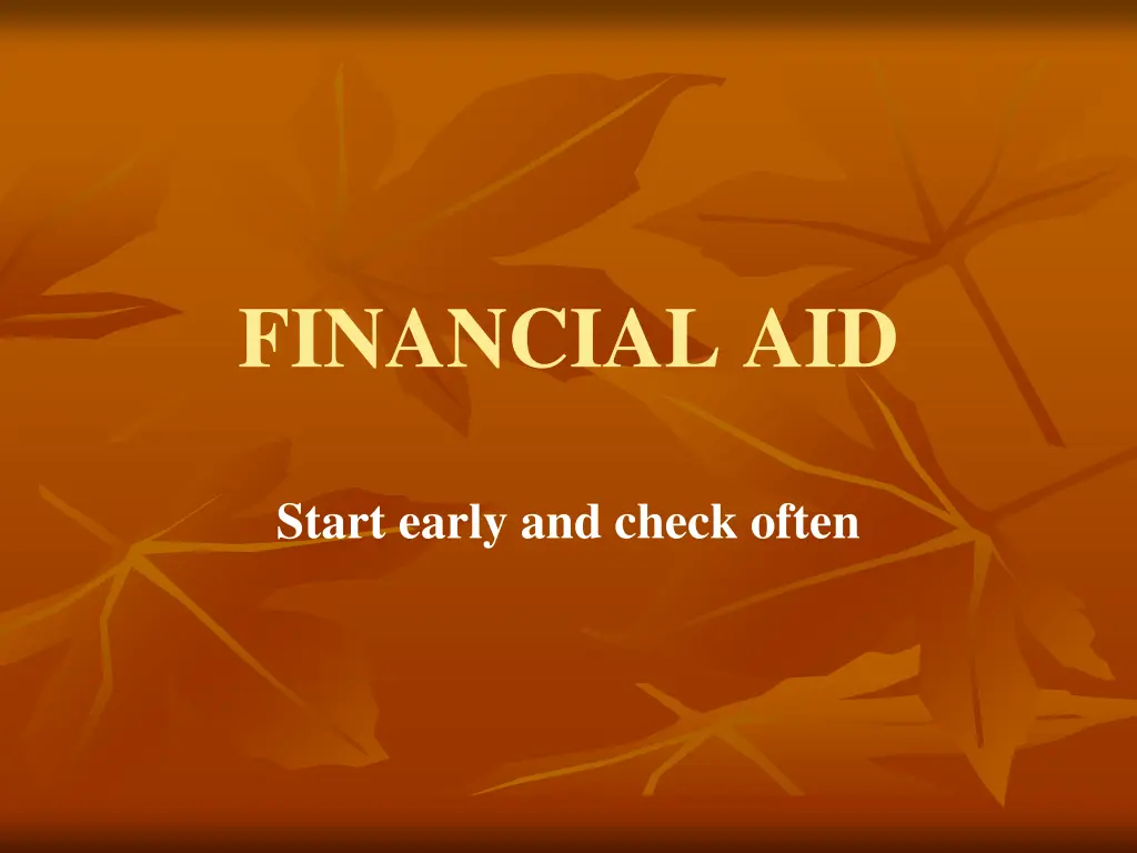 financial aid