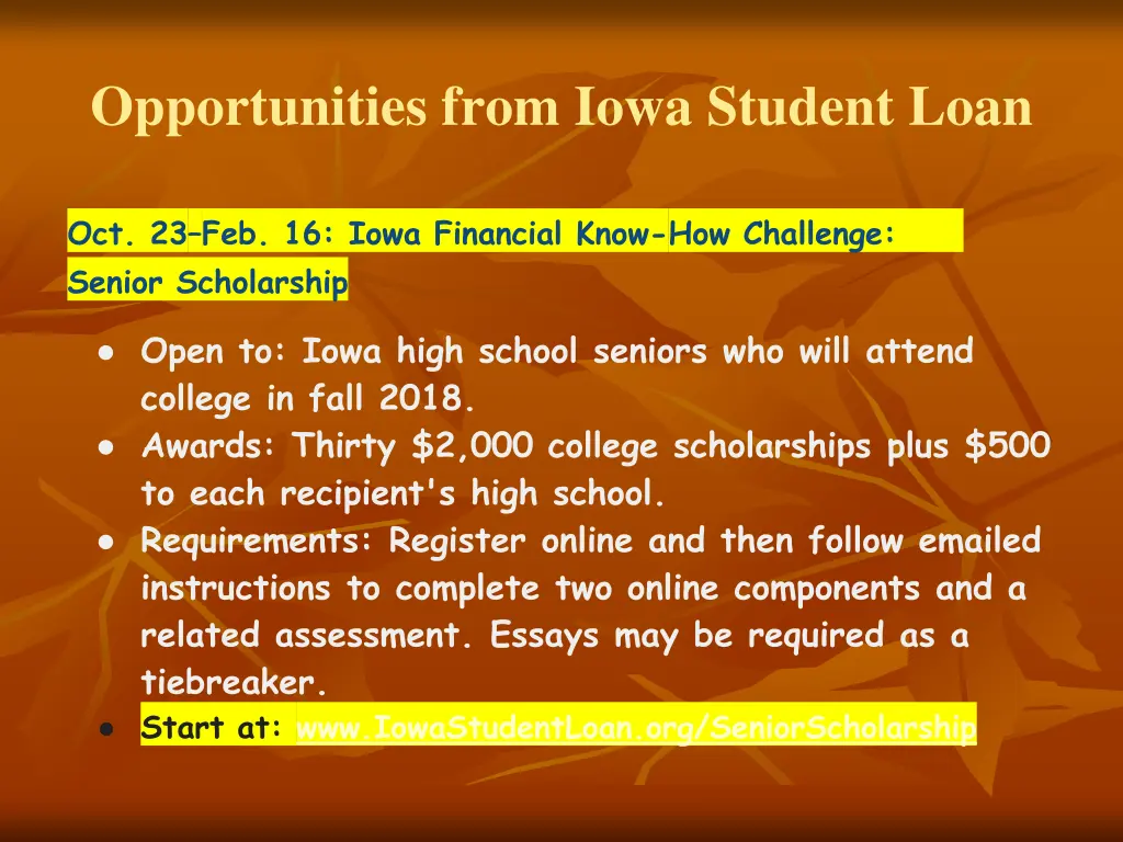 opportunities from iowa student loan 1