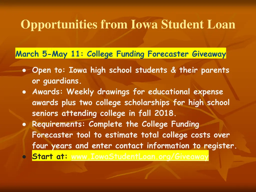 opportunities from iowa student loan 2
