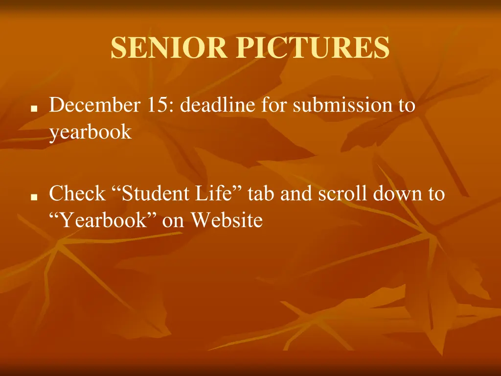 senior pictures